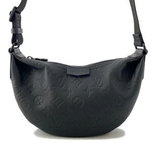 Louis Vuitton Shoulder Bag Monogram Shadow Black Hammock Black
